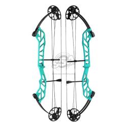 Arc &agrave; Poulie 19-60 lbs Starting 36 - Topoint - Droitier / Turquoise