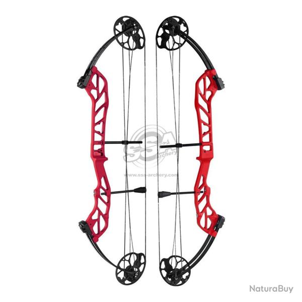 Arc � Poulie 19-60 lbs Starting 36 - Topoint - Gaucher / Rouge