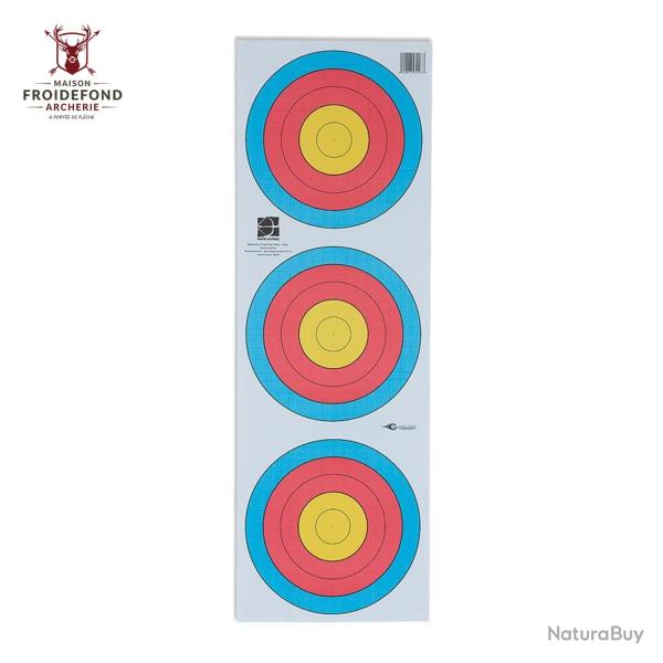 Blason trispot FITA 40cm - Avalon - Classiques