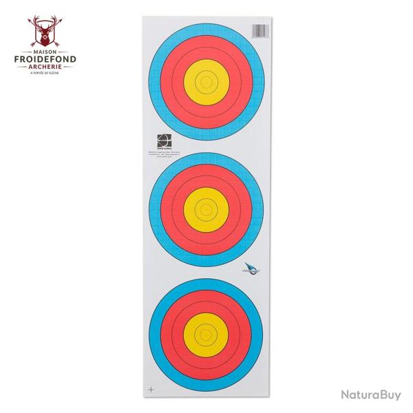 Blason trispot FITA 40cm - Avalon - 10 et 10+