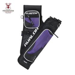 Carquois CLASSIC 3 tubes - Avalon - Noir/Violet / Droitier