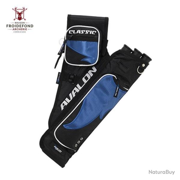 Carquois CLASSIC 3 tubes - Avalon - Noir/Bleu / Droitier