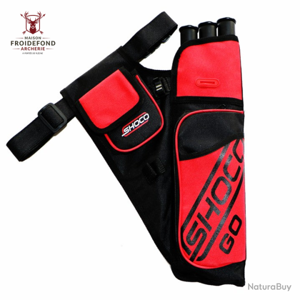 Carquois Go - Shocq - Droitier / Rouge