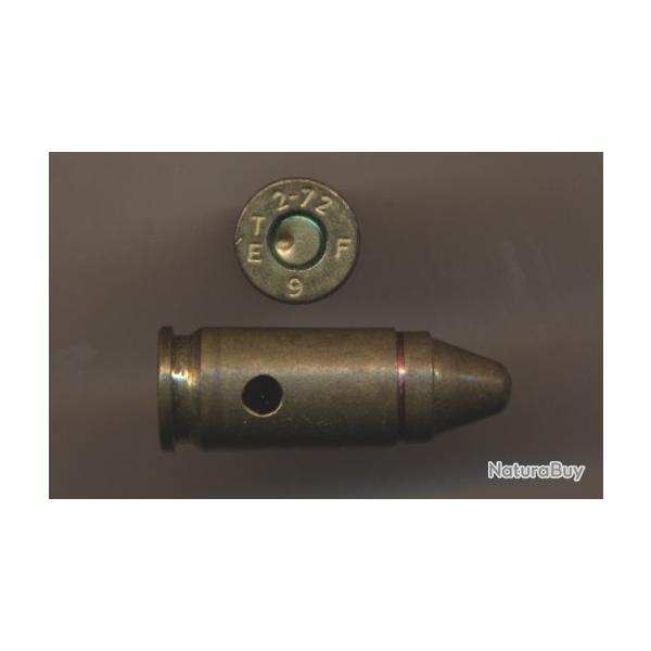 (14810) 9x19 Parabellum Neutra MATCH D'ESSAI balle T10 pou MAB P15 F1
