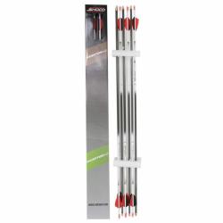Fl&egrave;che Inceptor 4.2 plumes plastiques - Shocq - 600 / Blanc