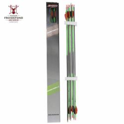 Fl&egrave;che Inceptor 4.2 plumes plastiques - Shocq - 1400 / Vert