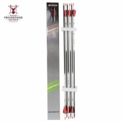 Fl&egrave;che Inceptor 4.2 plumes plastiques - Shocq - 1500 / Blanc