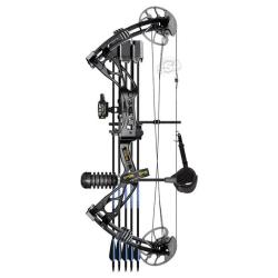Kit Pro Arc &agrave; poulie Dragon X8 10-70Lbs - Sanlida - Noir