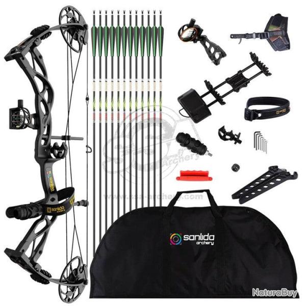 Kit Pro arc � poulie Dragon X9 10-70Lbs - Sanlida - Droitier