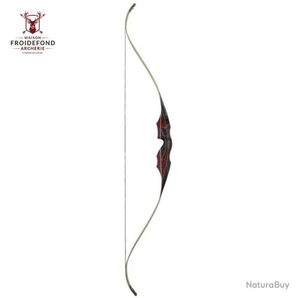 Monobloc Accipiter 64" - White Feather - 40# / Droitier / Blanc