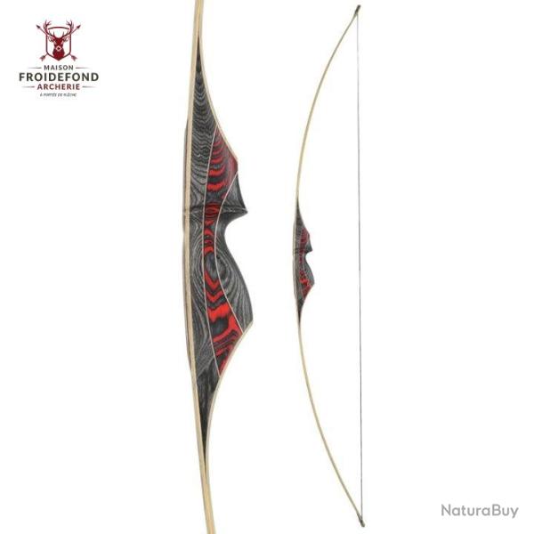 Olor Longbow 68" - White Feather - 35# / Gaucher / Rouge