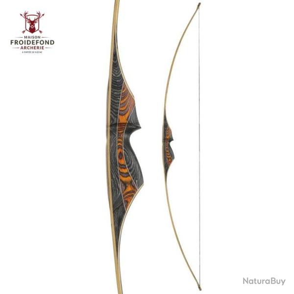 Olor Longbow 68" - White Feather - 35# / Gaucher / Orange