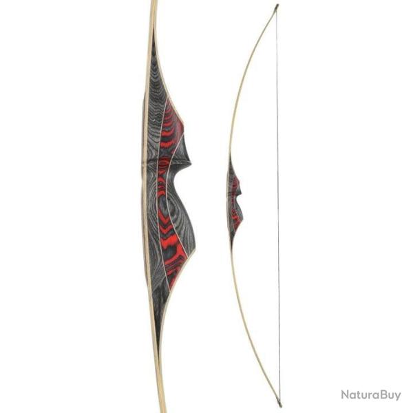 Olor Longbow 68" - White Feather - 45# / Gaucher / Rouge