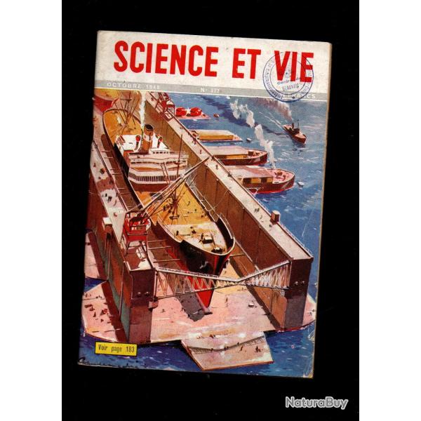 science et vie octobre 1948 , docks flottants, sauvetage aviateurs tomb�s en mer , crabe chinois,