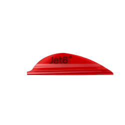 Plume Jet6 1,75" x50- Korea Archery - Gaucher / Rouge