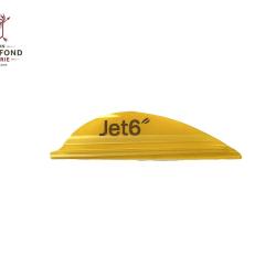 Plume Jet6 1,75" x50- Korea Archery - Gaucher / Jaune