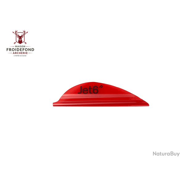 Plume Jet6 2" x50- Korea Archery - Droitier / Rouge