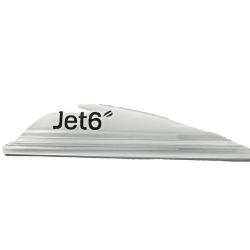Plume Jet6 2.5" x50- Korea Archery - Droitier / Blanc