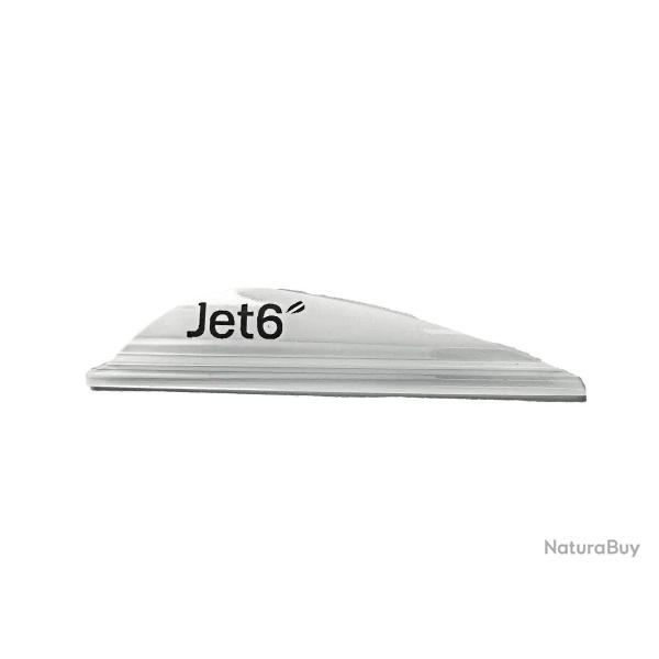Plume Jet6 2.5" x50- Korea Archery - Droitier / Blanc