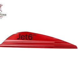 Plume Jet6 2.5" x50- Korea Archery - Droitier / Rouge