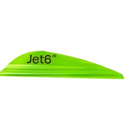 Plume Jet6 2.5" x50- Korea Archery - Droitier / Vert pomme