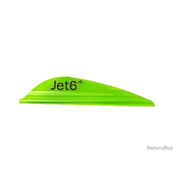 Plume Jet6 2.5" x50- Korea Archery - Droitier / Vert pomme