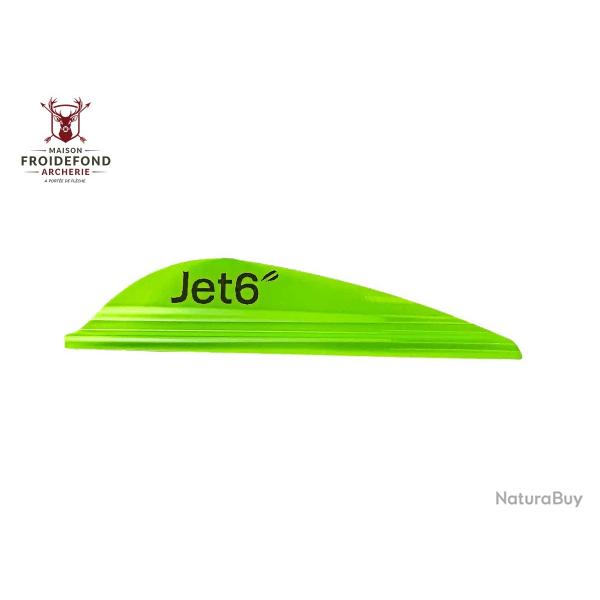 Plume Jet6 2.5" x50- Korea Archery - Droitier / Vert pomme