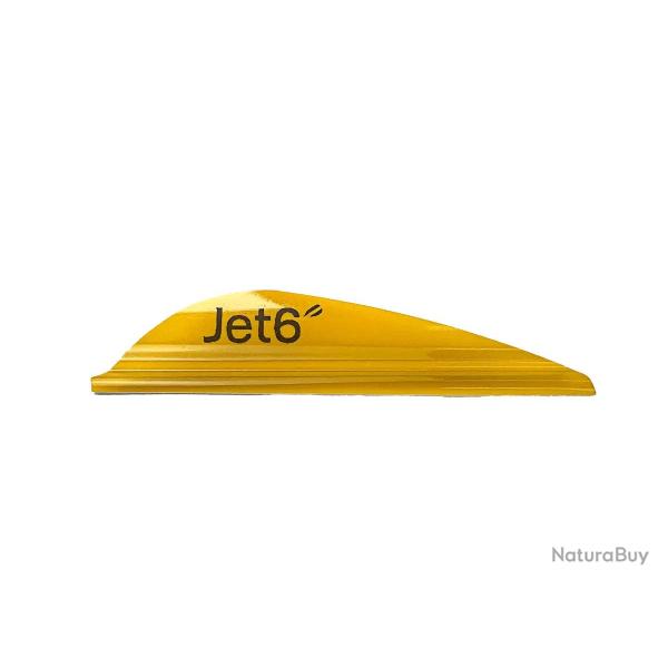 Plume Jet6 2.5" x50- Korea Archery - Droitier / Jaune