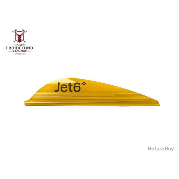 Plume Jet6 2.5" x50- Korea Archery - Droitier / Jaune