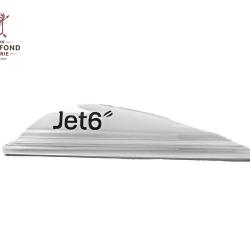 Plume Jet6 2.5" x50- Korea Archery - Gaucher / Blanc