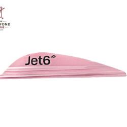 Plume Jet6 2.5" x50- Korea Archery - Gaucher / Rose perl&eacute;e