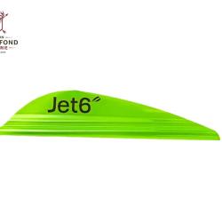 Plume Jet6 2.5" x50- Korea Archery - Gaucher / Vert pomme