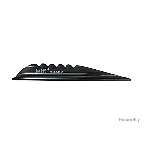 Plume Jet6 Shark 4" x50- Korea Archery - Droitier / Noir