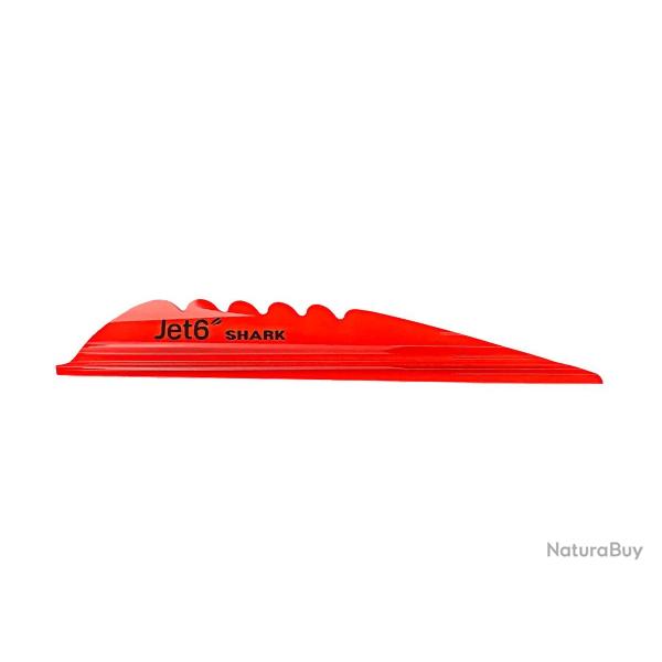 Plume Jet6 Shark 4" x50- Korea Archery - Droitier / Orange