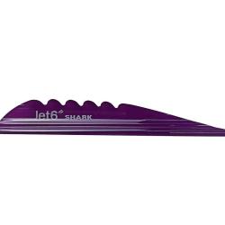 Plume Jet6 Shark 4" x50- Korea Archery - Gaucher / Violet