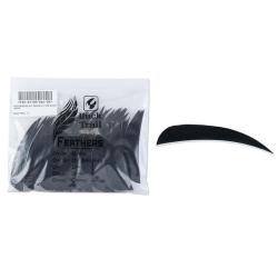Plume Naturelle Parabolique 4" - Noir / BuckTrail