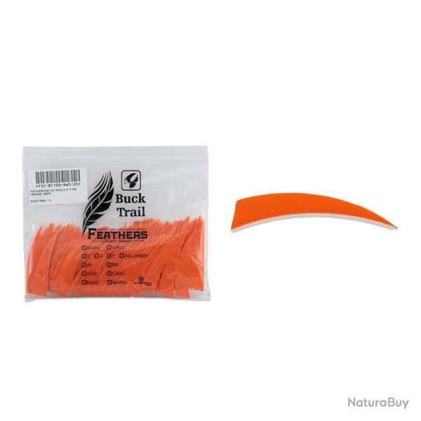 Plume Naturelle Shield 3" - Orange / BuckTrail