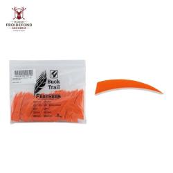 Plume Naturelle Shield 4" - Orange / BuckTrail / RW