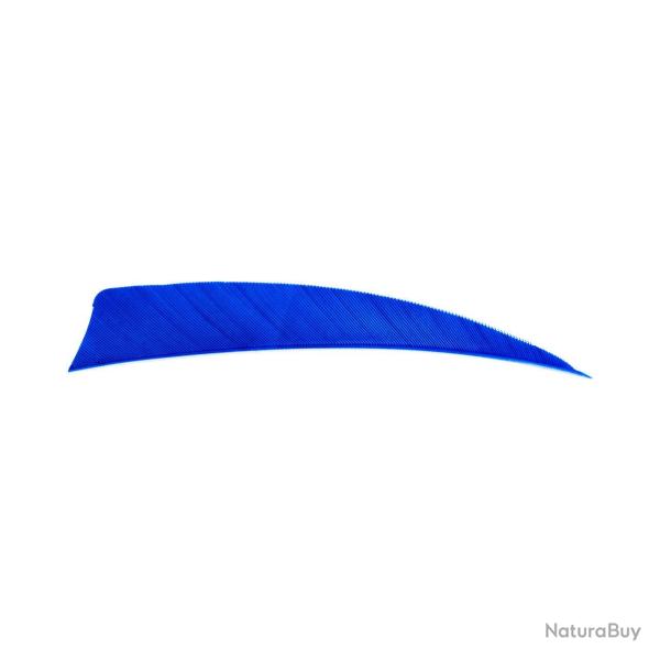 Plume Naturelle Shield 4" - Bleu / Avalon / RW