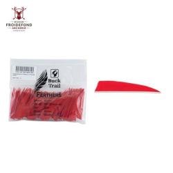 Plume Naturelle Shield 4" - Rouge / BuckTrail / RW