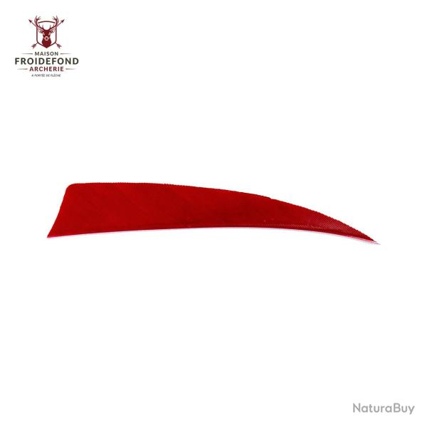 Plume Naturelle Shield 4" - Rouge / Avalon / RW