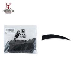 Plume Naturelle Shield 4" - Noir / BuckTrail / RW