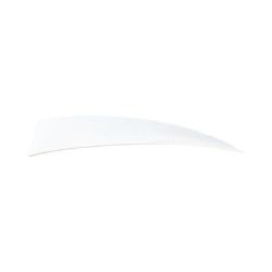 Plume Naturelle Shield 4" - Blanc / Avalon / RW