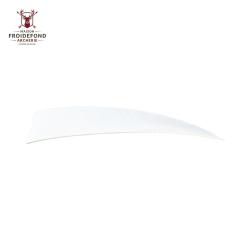 Plume Naturelle Shield 4" - Blanc / Avalon / RW