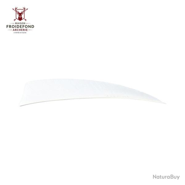 Plume Naturelle Shield 4" - Blanc / Avalon / RW
