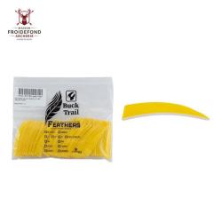 Plume Naturelle Shield 4" - Jaune / BuckTrail / RW
