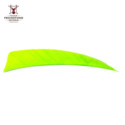 Plume Naturelle Shield 4" - Vert pomme / Avalon / RW