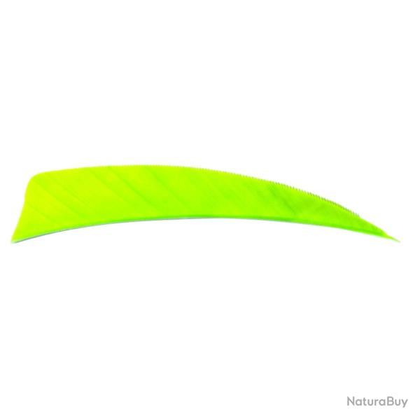 Plume Naturelle Shield 4" - Vert pomme / Avalon / RW