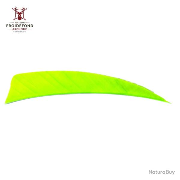 Plume Naturelle Shield 4" - Vert pomme / Avalon / RW