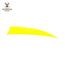 Plume Naturelle Shield 4" - Jaune fluo / Avalon / RW